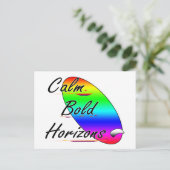 Calmホリはっきりしたゾンサーフィン シーズンポストカード (スタンド正面)
