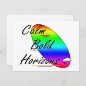 Calmホリはっきりしたゾンサーフィン シーズンポストカード (正面/裏面)