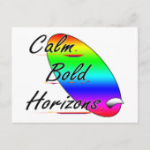 Calmホリはっきりしたゾンサーフィン シーズンポストカード (正面)