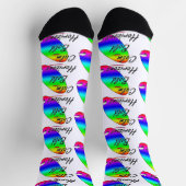 Calmホリはっきりしたゾンサーフィン ソックス (上部)