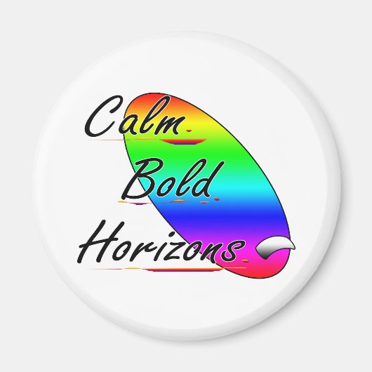 Calmホリはっきりしたゾンサーフィン マグネット (正面)