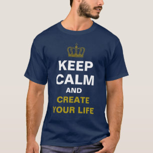 CALM保およびクラウン金ゴールド+独自の文字 Tシャツ