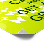 CALM保とキャンバスプリントでのグリーンの取得 ポスター (角)