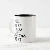 Calm保と独自のMake Add文字の作成 ツートーンマグカップ (正面左)