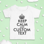 Calm保と独自のMake Add文字の作成 ベビーTシャツ