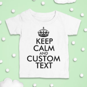 Calm保と独自のMake Add文字の作成 ベビーTシャツ