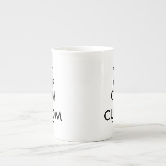 Calm保と独自のMake Add文字の作成 ボーンチャイナマグカップ (正面)