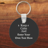 Calm保とAdd Your Text Personalize キーホルダー (正面)