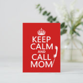 Calm保とCall Mom – すべての色 ポストカード (スタンド正面)