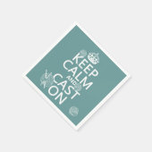 Calm保とCast On – すべてのカラー スタンダードカクテルナプキン (角)