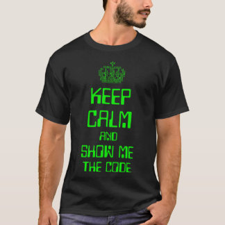 Calm保とCode Engineerを見せる Tシャツ