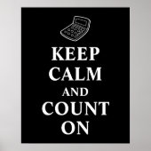 Calm保とCount On Calculator会計 ポスター (正面)