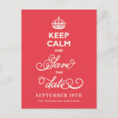 Calm保とDate Chrileスクリプトの保存おもしろい 案内ポストカード (正面)