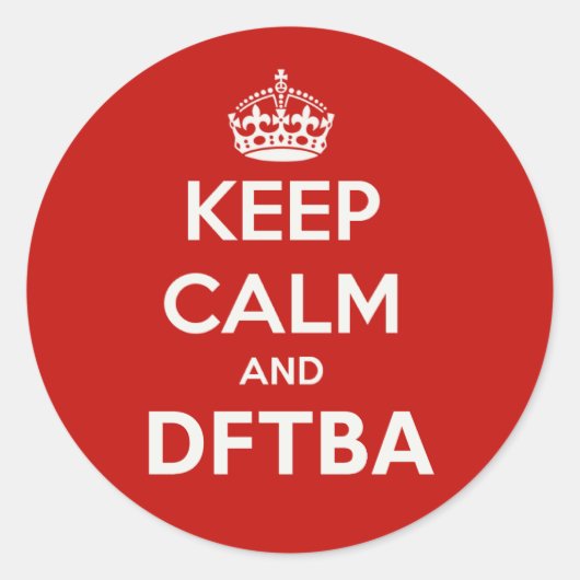 Calm保とDFTBA Be素晴らし ラウンドシール (正面)