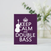 Calm保とDouble Bass （任意の背景色） ポストカード (スタンド正面)