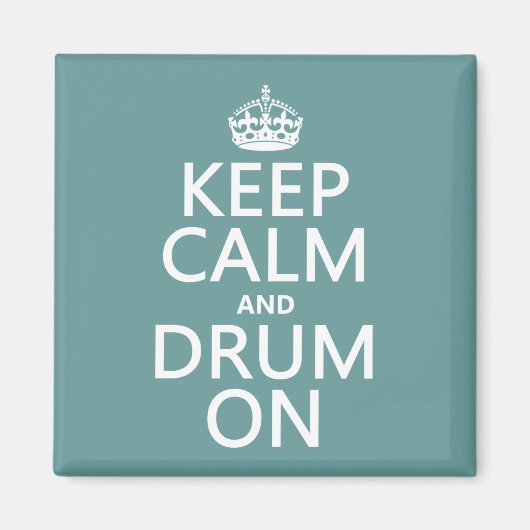 Calm保とDrum On (任意の背景色) マグネット (正面)