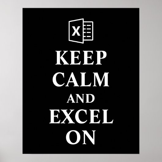 Calm保とExcelの会計ポスター ポスター (正面)