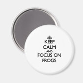 Calm保とFocus on Frogs マグネット (正面/裏面)