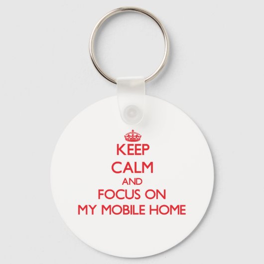 Calm保とFocus on My Mobile Home キーホルダー (正面)