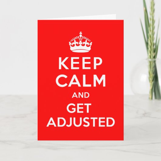 Calm保とGet Adjusted Noteカード カード (正面)