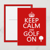 Calm保とGolf On – すべてのカラーで利用可能 ポストカード (正面/裏面)