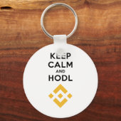Calm保とHodl Binance Keychain キーホルダー (正面)