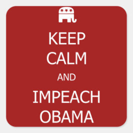 CALM保とIMPACT OBAMAスタンプ スクエアシール