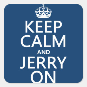 Calm保とJerry On (任意の色) スクエアシール