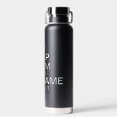 Calm保とLet "add name"をパーソナライズする ウォーターボトル (背面)