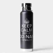 Calm保とLet "add name"をパーソナライズする ウォーターボトル (左面)