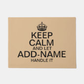 Calm保とLet "add name"をパーソナライズする ドアマット (正面)