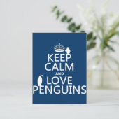 Calm保とLove Penguins （任意の色） ポストカード (スタンド正面)