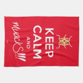 Calm保とmackS!!! – 白文字 キッチンタオル (横)