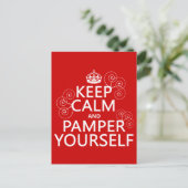 Calm保とPamper Yourself (任意の色) ポストカード (スタンド正面)
