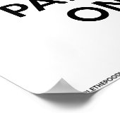 Calm保とParti On (クラシック – 白) 11 x 17 ポスター (角)