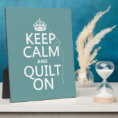 Calm保とQuilt On – すべてのカラーで使用可能 フォトプラーク (側面)