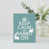Calm保とRabbit On – すべてのカラー ポストカード (スタンド正面)