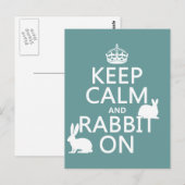 Calm保とRabbit On – すべてのカラー ポストカード (正面/裏面)
