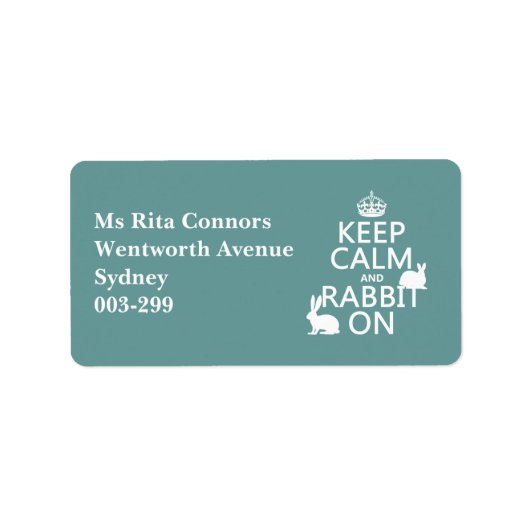 Calm保とRabbit On – すべてのカラー ラベル (正面)