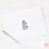Calm保とRonnyに_名Gifを取り扱わおもしろいせる ラウンドシール (封筒)