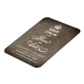 Calm保とSave The Dateのヴィンテージ紙おもしろい マグネット (左側)