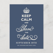 Calm保とSave The Date Chrile Scriptおもしろい Ann 案内ポストカード (正面)