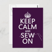 Calm保とSew On (すべての色) ポストカード (正面/裏面)