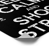 Calm保とShoot Straight Pool Player Queue Cue ポスター (角)