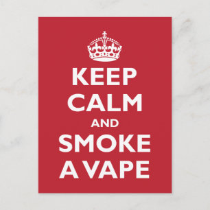 CALM保とSMOKE A VAPE – 背景の変更 ポストカード