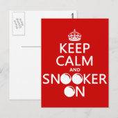 Calm保とSnooker On (すべての色) ポストカード (正面/裏面)