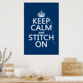 Calm保とStitch On （すべてのカラー） ポスター (キッチン)