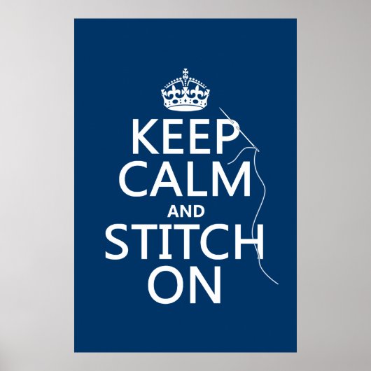 Calm保とStitch On （すべてのカラー） ポスター (正面)