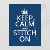 Calm保とStitch On (すべてのカラー) ポストカード (正面)
