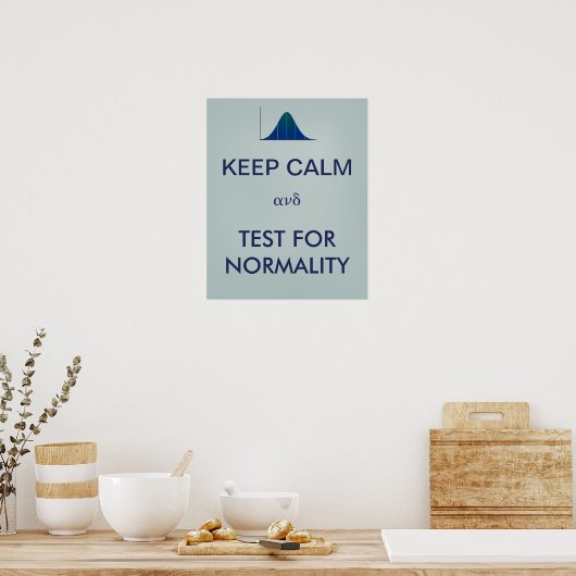 CALM保とTest for Normality Statistics ポスター (キッチン)